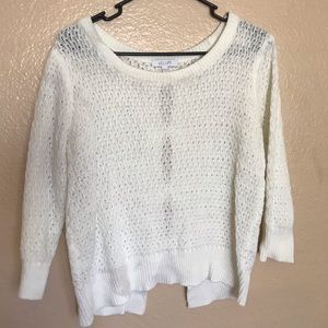 Delia*s eggshell knit sweater